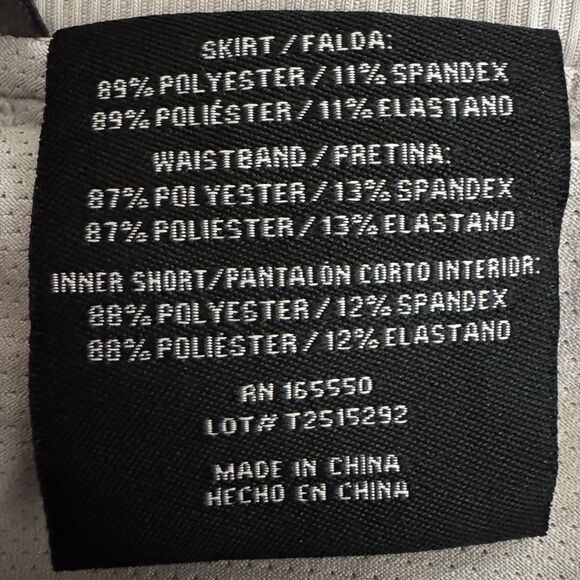 32 Degrees Cool Skort Womens Small Gray Sport Skirt Shorts Active Tennis Golf - Picture 7 of 7